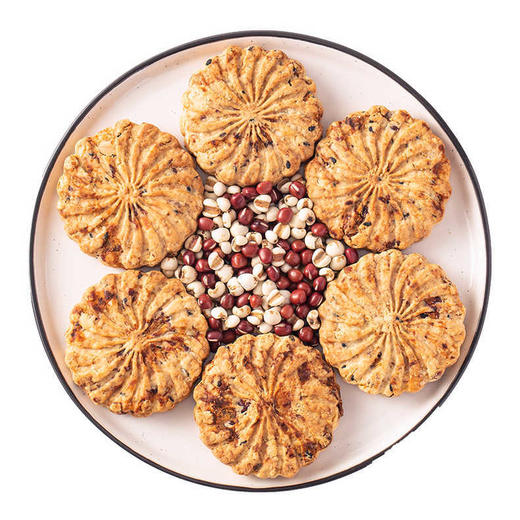 【代餐高饱腹！红豆薏米粗粮饼干】膳食营养粗纤饱腹代餐饼干，红豆薏米饼干，方便携带年货优选红豆饮 商品图3