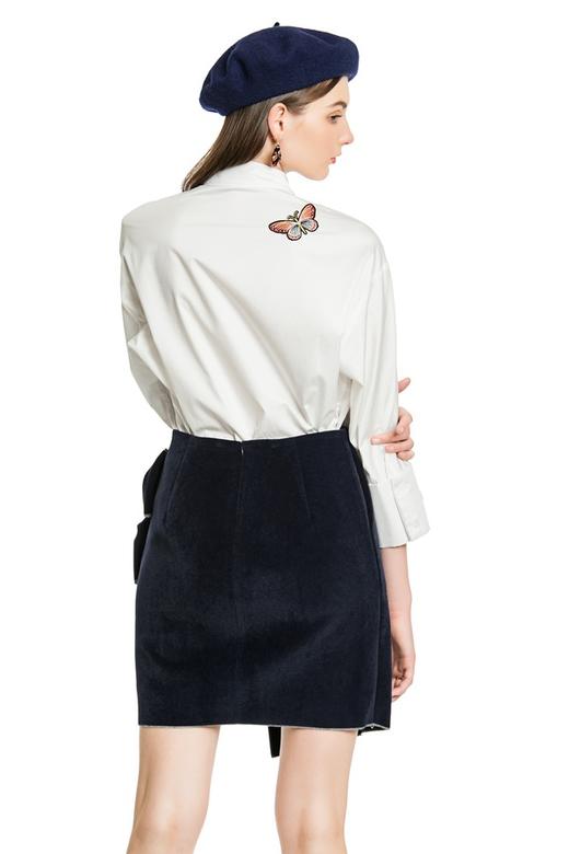 SUMMER & SAGE 蝴蝶刺绣系带上衣 4513 商品图2