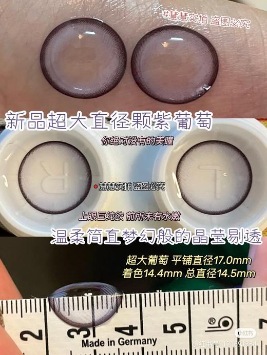 【店主实拍】Sheepcon-偏大款/葡萄珍宝珠14.5mm 【年抛 0-1000度 含有525/575 】 商品图1