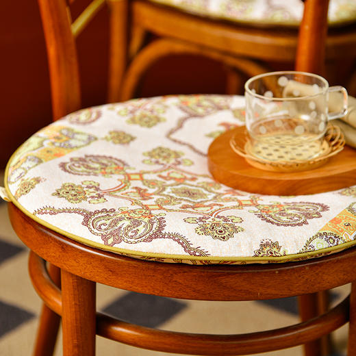 布拉格的琉璃系列椅垫实木中式四季通用椅垫 商品图2