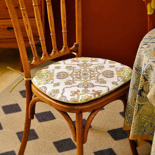 布拉格的琉璃系列椅垫实木中式四季通用椅垫 商品图1