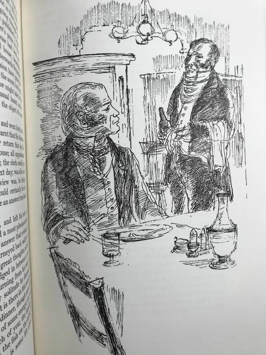 特罗洛普《巴彻斯特养老院》（1980） 数十幅幅插图 精装18开带书匣 商品图10