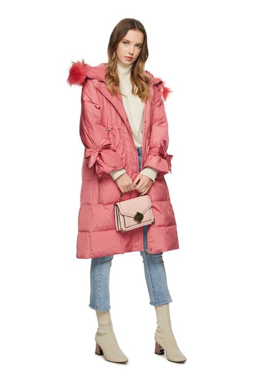 AUGUST 1 EIGHT 蝴蝶结袖口毛领羽绒服 8412 商品图4