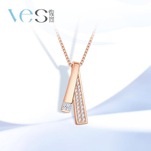 简约几何交叉丝带银925套链 商品图0