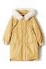 AUGUST 1 EIGHT 黄色抽绳收腰毛领羽绒服 8420 商品缩略图3