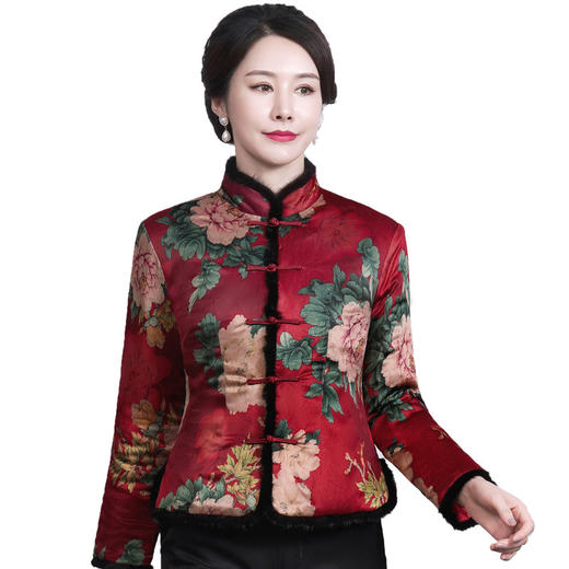 洋气旗袍外套唐装上衣，日常婚宴礼服两件套装HH-3103 商品图4