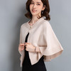 TBRK-22259 短款针织开衫蝙蝠衫斗篷披肩外套女2022年秋冬新款毛衣宽松配旗袍 商品缩略图3
