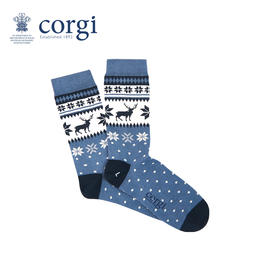 英国CORGI·儿童款秋冬季时尚印花长筒高筒袜子