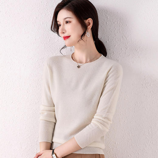 丁摩 100%绵羊毛圆领羊毛衫2203-DY199-WX097 商品图4