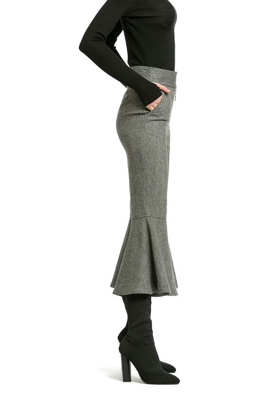 NOIR 复古格纹喇叭裤 983 商品图4