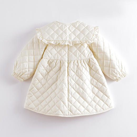 马克珍妮秋冬新款 女童泡泡袖夹棉翻领连衣裙221565 商品图3