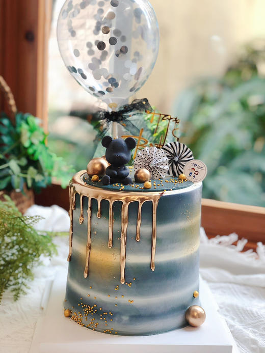 小熊加高三层胚奶油蛋糕 下单前请仔细阅读商品详情 商品图0