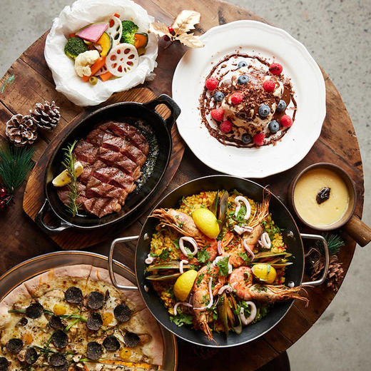 (升级黑白松露)M7+和牛海鲜饭套餐 (upgrade Pizza)M7+Wagyu Beef & Paella Valenciana Combo 商品图0