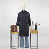 FOCALS福柯斯新款宽松休闲连帽纯色中长款外套风衣FRRAF085N1 商品缩略图4