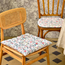 午后蔷薇系列椅垫家用实木中式四季通用坐垫
