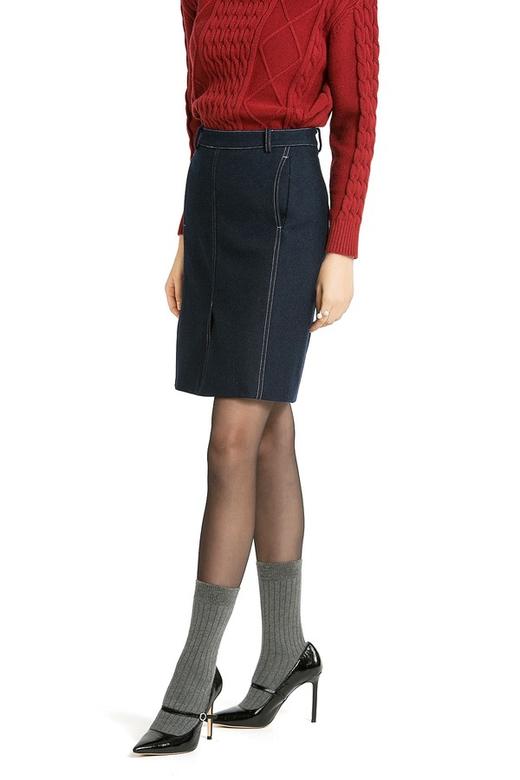 AVA 及膝包臀牛仔裙 969 商品图3