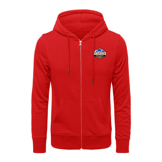 自由基地秋冬新款带帽拉链卫衣定制越野绣花图案户外休闲毛圈外套 NMT-1922 商品图4