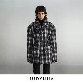 JUDYHUA 廓形收腰褶设计款外套