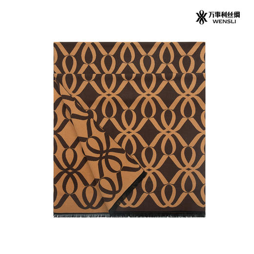 WENSLI/万事利 真丝绒围巾-万事亨通 商品图3