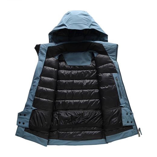 自由基地冬季新款男士90羽绒三合一冲锋衣商场同款户外保暖外套 NMJ-2006 商品图3