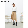 NEELLY纳俪商场同款立领衬衫女单排扣气质简约娃娃翻领白色上衣N22074B04425 商品缩略图1