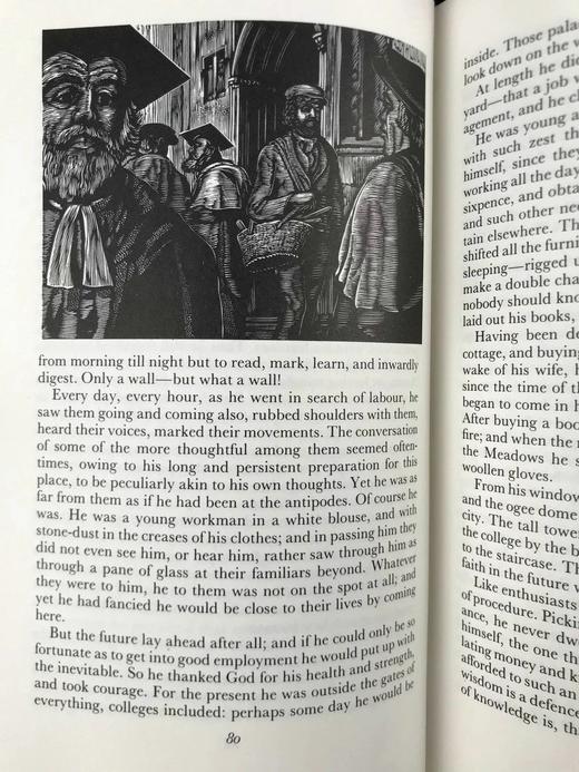 托马斯·哈代《无名的裘德》 数十幅木版画插图 精装18开带书匣 商品图13