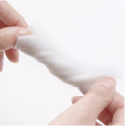 【专柜多样屋】-一次性洗脸巾婴儿用手帕纸干湿两用抽纸巾湿水可用 加厚棉柔巾洁面巾女家用巾美容 100抽随手包 商品图1