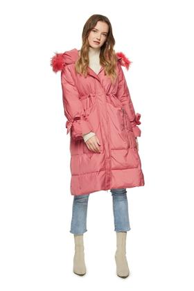 AUGUST 1 EIGHT 蝴蝶结袖口毛领羽绒服 8412