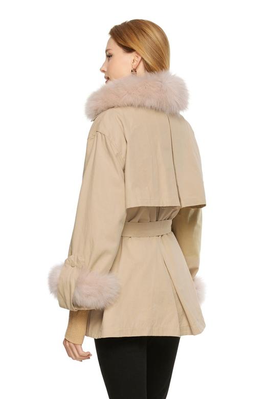 AUGUST 1 EIGHT 浅茶色工装风内胆可拆卸羽绒服 8413 商品图1