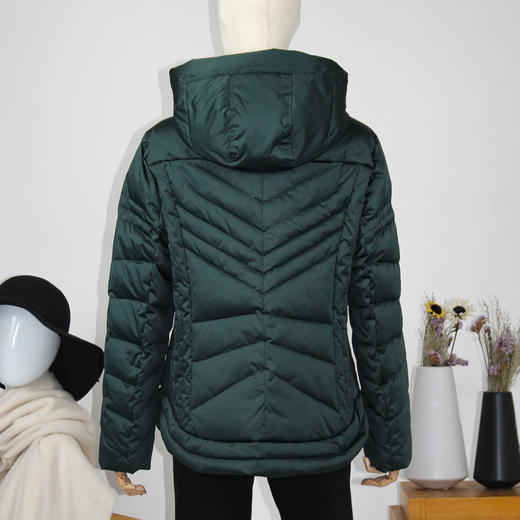 FOCALS福柯斯新款纯色修身连帽短款连帽羽绒服FRGDD827 商品图5