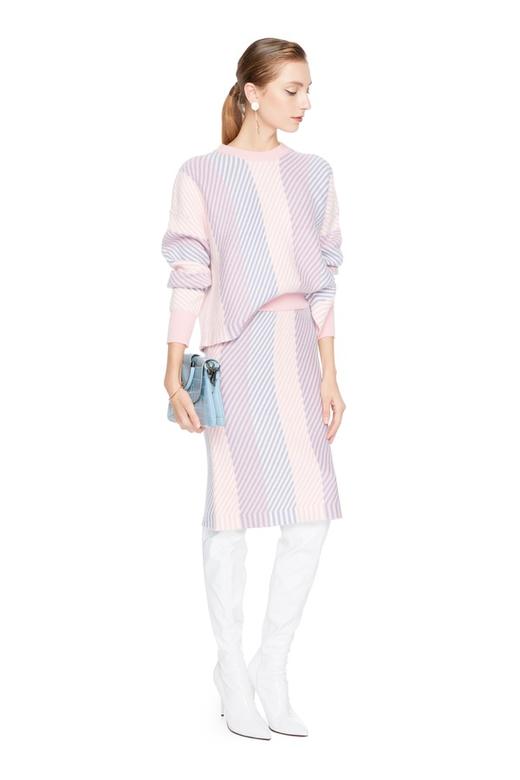 ELLA JADE 拼色条纹半身裙 5114 商品图3