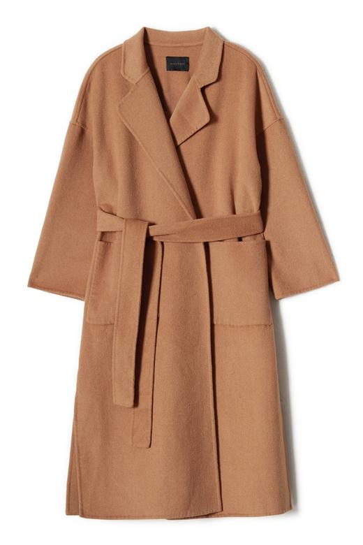 AUGUST 1 EIGHT 棕色束腰双面呢大衣 4864 商品图4