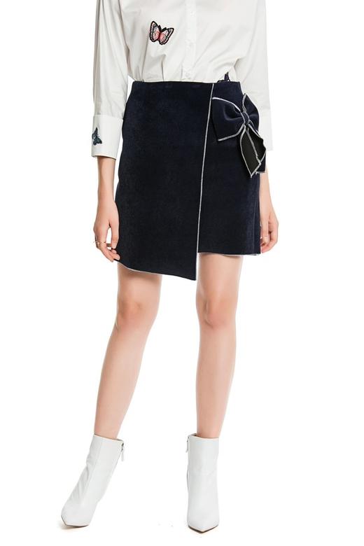 SUMMER & SAGE 蝴蝶结装饰半身裙 4698 商品图0