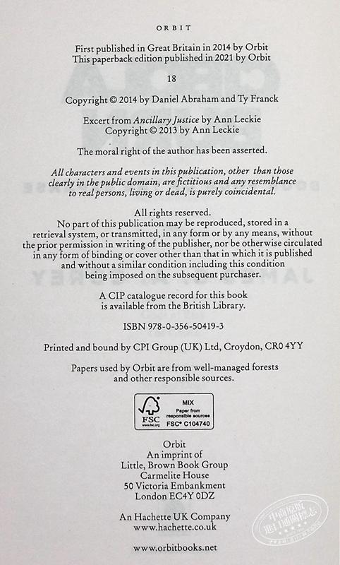 【中商原版】西博拉燃烧 苍穹浩瀚4 英文原版 Cibola Burn Book 4 of the Expanse James S A Corey 商品图4