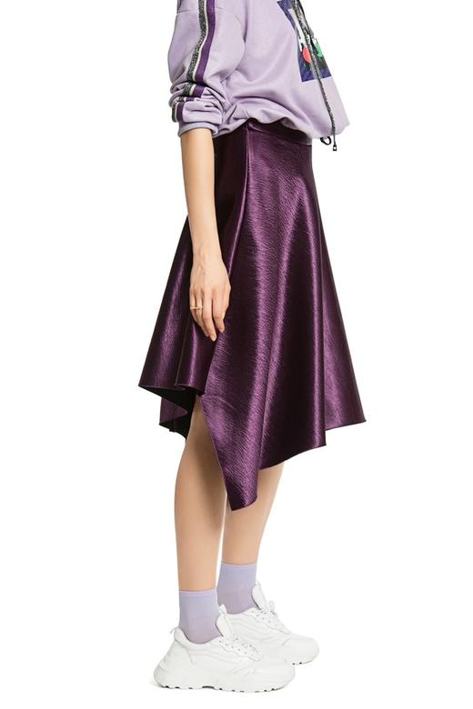 SUMMER & SAGE 光泽感不规则半裙 4552 商品图1