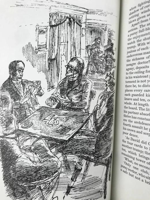 特罗洛普《巴彻斯特养老院》（1980） 数十幅幅插图 精装18开带书匣 商品图14