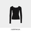 JUDYHUA 红唇设计一字领针织上衣 商品缩略图2