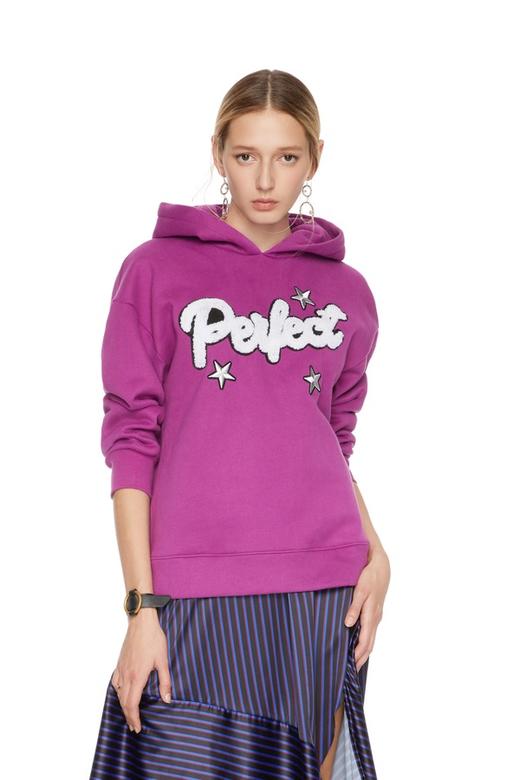 SUMMER & SAGE 字母点缀连帽卫衣 5065 商品图0