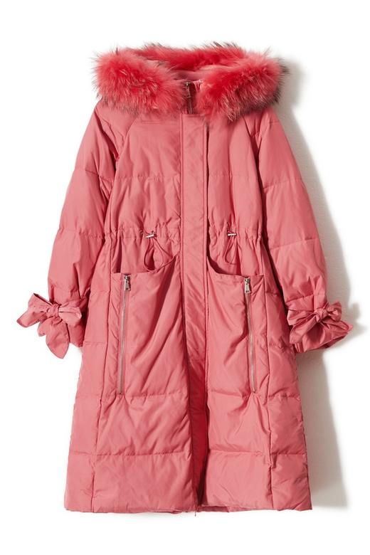 AUGUST 1 EIGHT 蝴蝶结袖口毛领羽绒服 8412 商品图3