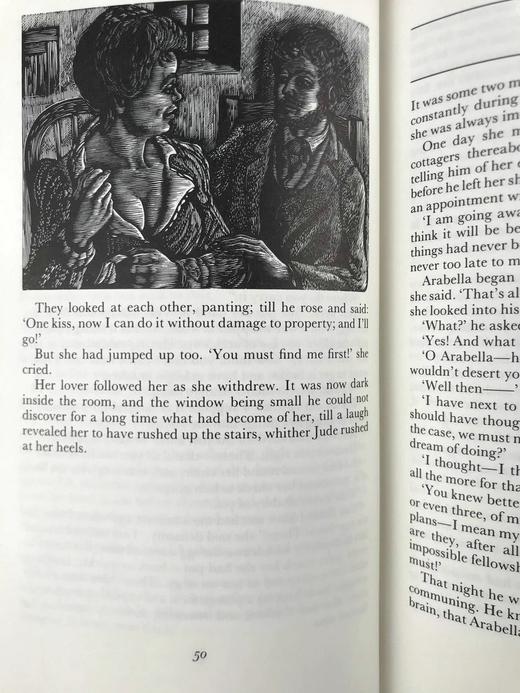 托马斯·哈代《无名的裘德》 数十幅木版画插图 精装18开带书匣 商品图14