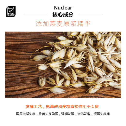 【十年口碑】500ml燕麦原浆头皮养护洗发乳洗发水  富含燕麦酵母发酵产物原浆 无硅配方 头皮轻松 头发蓬松 无需护发素 拒绝软贴塌：记得9分钟洗头发 商品图5
