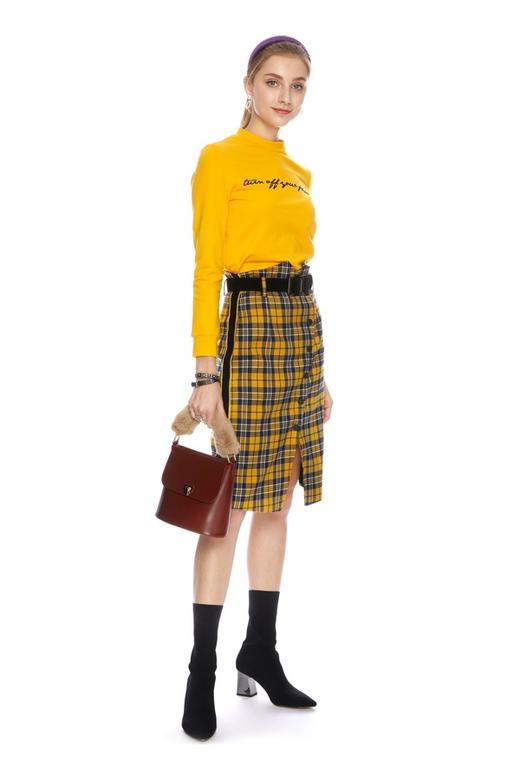 SUMMER & SAGE 字母点缀高领上衣 4561 商品图3