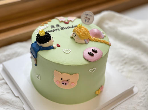 情侣情人节奶油蛋糕 下单前请仔细阅读商品详情 商品图0