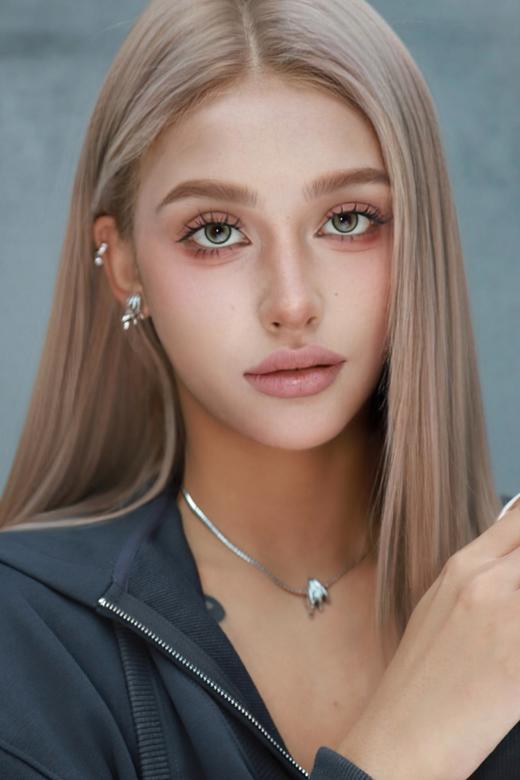 woolilens 半年抛美瞳 龙井辣妹 直径14.5mm着色14.0mm 商品图7