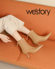 westory2022年秋冬新款尖头通勤高跟鞋短靴82711 商品缩略图5