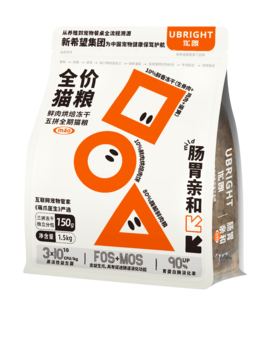优朗肠胃亲和益生菌鲜肉烘焙冻干猫粮