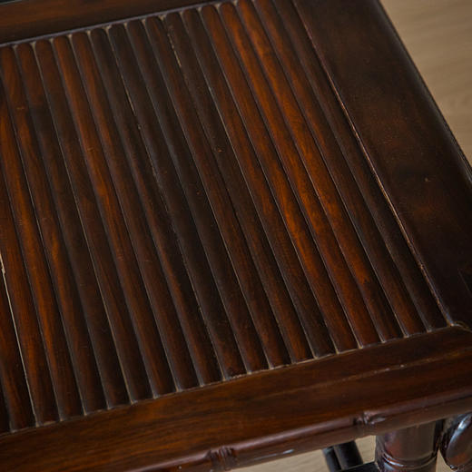 清 紫檀竹节工贵妃榻 商品图2