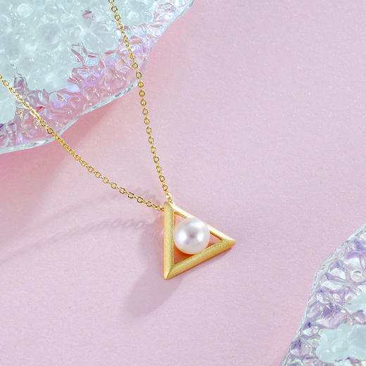 子佩集S925银珍珠套链项链【XXTL104】金镀金2211 商品图0