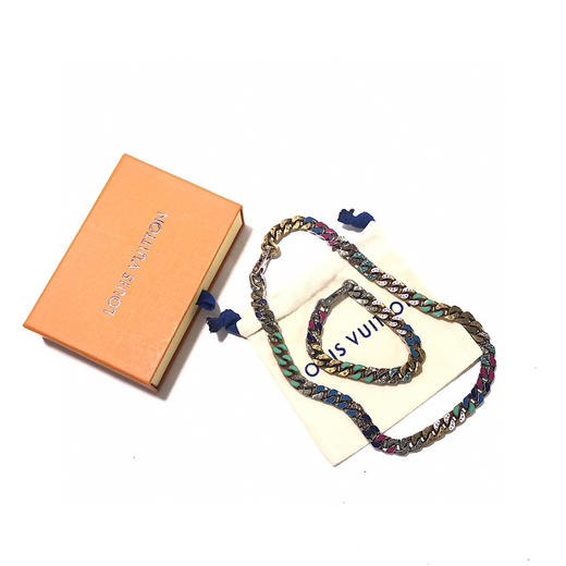 Louis Vuitton LV20ss最新款糖果色淬火古巴卡龙链 商品图3