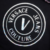 VERSACE JEANS COUTURE 范思哲 男士V EMBLEM系列徽标印花连帽卫衣 黑色73GAIG07 商品缩略图4